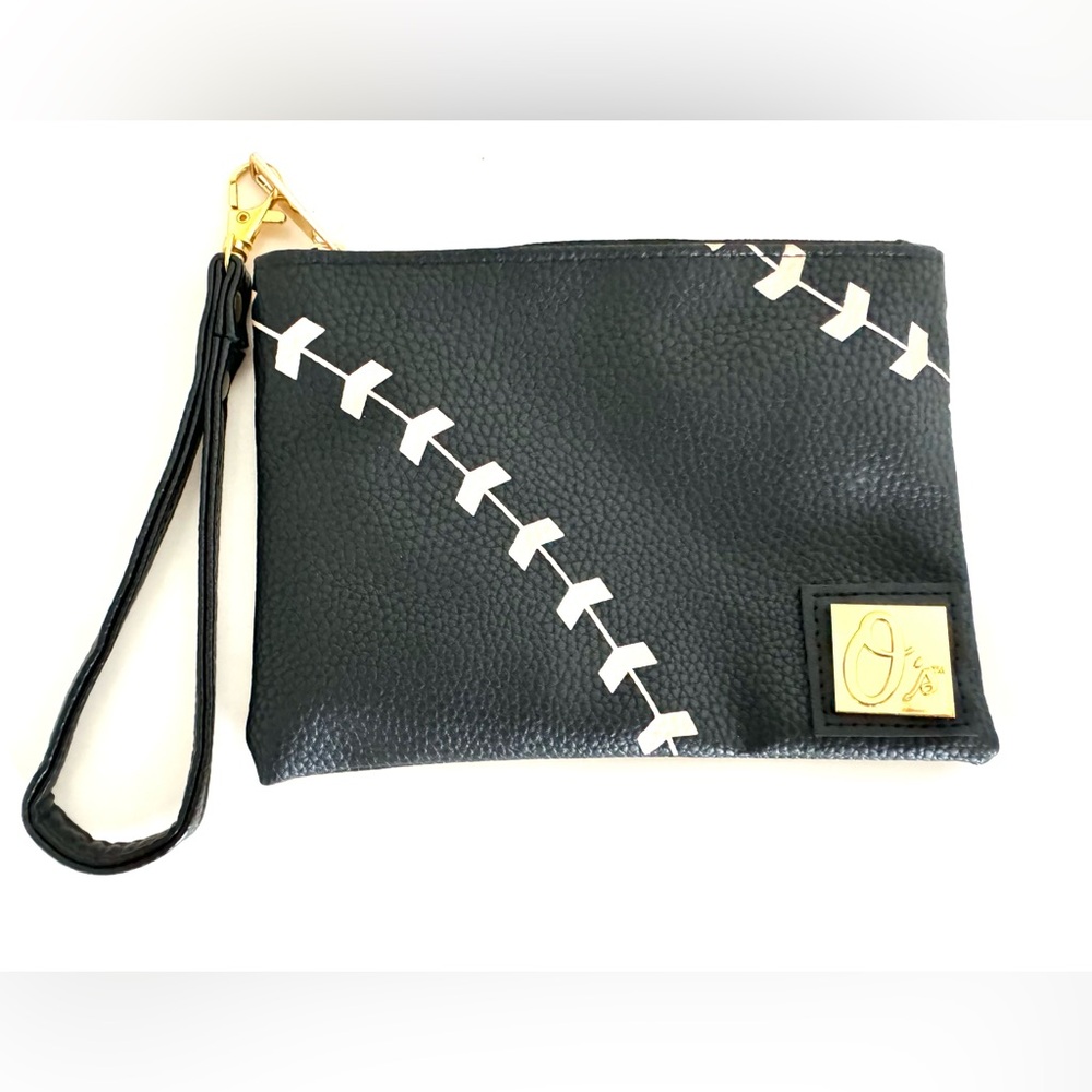 Baltimore Orioles Baseball Stitch Clutch Wristlet Official MLB Logo Purse